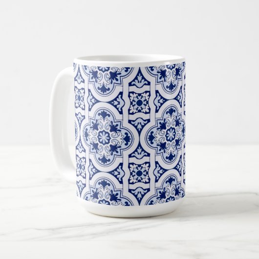 Mug Tuile bleue portugaise (Devant gauche)