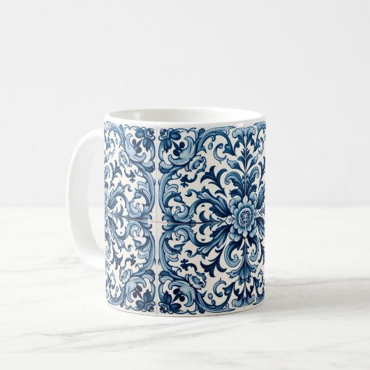 Mug Tuile bleue portugaise (Devant gauche)