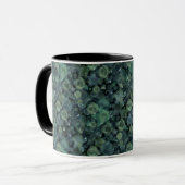 Mug Tuile de verre 3D roses liquides et étoiles (Devant gauche)