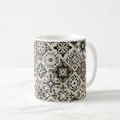 Mug Tuile en patchwork sans couture avec Islam, arabe, (Devant droit)