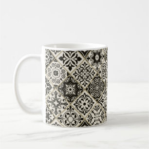 Mug Tuile en patchwork sans couture avec Islam, arabe,