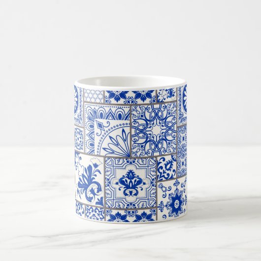 Mug Tuile en patchwork sans couture avec motifs victor (Centre)