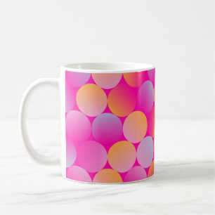 Mug tuiles circulaires sans couture motif dans pop ros