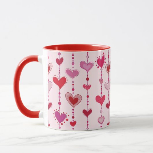 Mug Tuiles de coeur (Gauche)