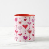 Mug Tuiles de coeur (Centre)