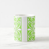 Mug Tuiles marocaines - vert citron et blanc (Centre)