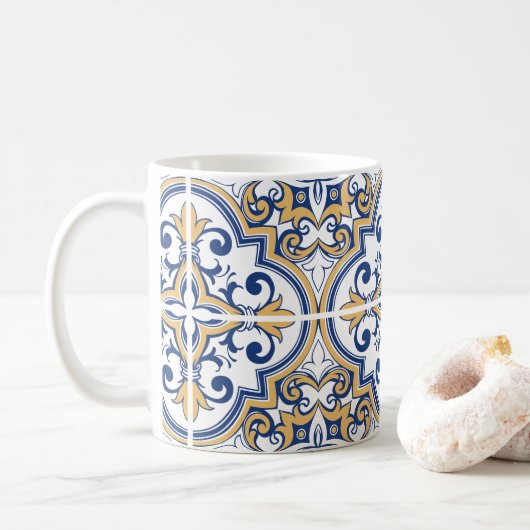 Mug Tuiles portugaises 1 (Avec donut)