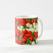 Mug Tulières rouges et blanches (Devant droit)