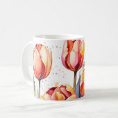 Mug Tulip Gras Fleur Coloré Moderne (Devant gauche)