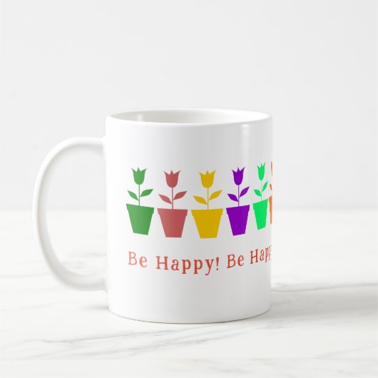 Mug Tulipe à café personnalisable et coloré (Gauche)
