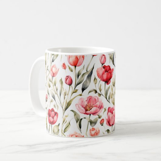 Mug Tulipe à motifs (Devant gauche)