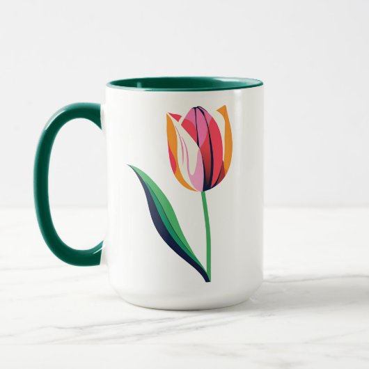 Mug Tulipe aquarelle (Gauche)