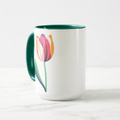 Mug Tulipe aquarelle (Devant gauche)