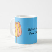 Mug Tulipe jaune et rose (Devant gauche)