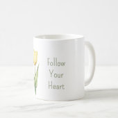 Mug Tulipe jaune fleur   (Devant droit)