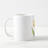 Mug Tulipe jaune fleur   (Gauche)