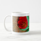 Mug Tulipe jaune printemps et rouge (Gauche)