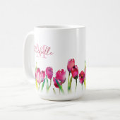 Mug Tulipe monographique personnalisée (Devant gauche)