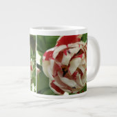 Mug Tulipe rose et blanc (Devant droit)