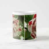 Mug Tulipe rose et blanc (Devant)
