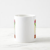 Mug tulipe rose et rouge aquarelle art (Centre)