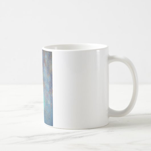 Mug Tulipe rouge sur ardoise gris bleu (Droite)