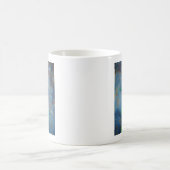 Mug Tulipe rouge sur ardoise gris bleu (Centre)