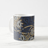 Mug Tulipe Saules Motif Bleu Floral de William Morris (Devant gauche)