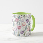 Mug Tulipe scandinave modèle floral (Devant droit)