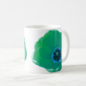 Mug Tulipe verte et bleue (Devant droit)
