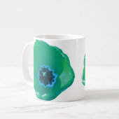 Mug Tulipe verte et bleue (Devant gauche)