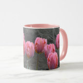 Mug Tulipes à ressort rose (Devant droit)