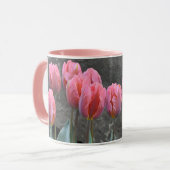 Mug Tulipes à ressort rose (Devant gauche)