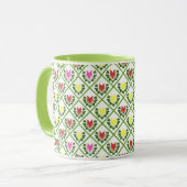 Mug Tulipes Blanches (Devant gauche)