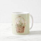 Mug Tulipes blanches dans un panier (Devant droit)