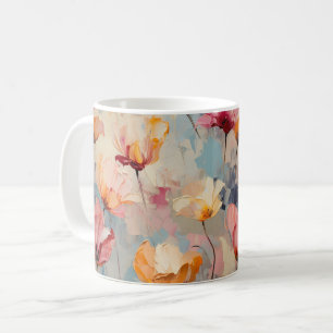 Mug Tulipes colorées Aquarelle Motif Floral