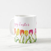 Mug Tulipes Colorées Joyeuses Pâques (Devant gauche)