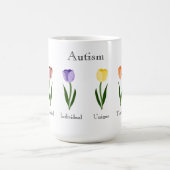 Mug Tulipes de couleur arc-en-ciel traits positifs d'a (Centre)