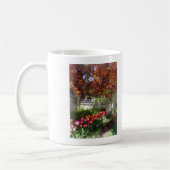 Mug Tulipes de la clôture appliquée (Gauche)