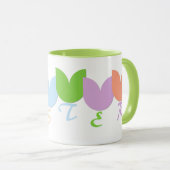 Mug Tulipes de printemps mignonnes, personnalisation d (Devant droit)