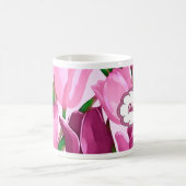 Mug Tulipes du printemps Nom personnalisé Cadeau de la (Centre)