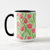 Mug Tulipes en rouge et vert (Gauche)