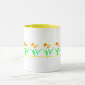 Mug Tulipes Jaunes Avec Musique De Texte (Centre)