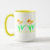 Mug Tulipes Jaunes Avec Texte Grosse Musique (Gauche)