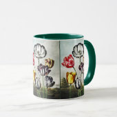 Mug Tulipes multicolores de style Régence humeur (Devant droit)