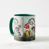 Mug Tulipes multicolores de style Régence humeur (Devant gauche)