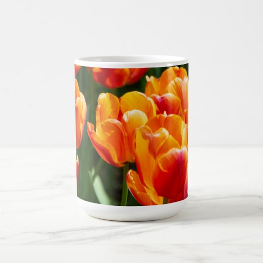 Mug Tulipes orange vif dans le parc (Centre)