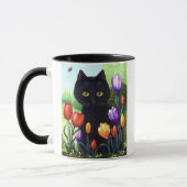 Mug Tulipes originales mignonnes Creationarts d'art de (Gauche)