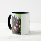 Mug Tulipes originales mignonnes Creationarts d'art de (Devant gauche)
