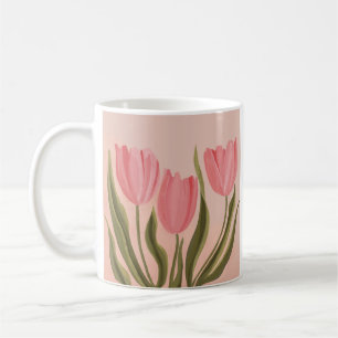 Mug Tulipes Painteté Jolie Rose